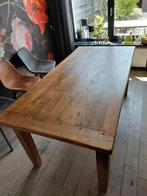Houten tafel 185cm x 90cm hoogte 87cm, Huis en Inrichting, Ophalen, Gebruikt, 50 tot 100 cm, Vijf personen of meer