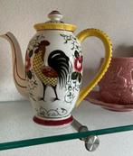 Vintage PY Ucagco 'Rooster & Roses' Theepot, Antiek en Kunst, Antiek | Keramiek en Aardewerk, Ophalen of Verzenden