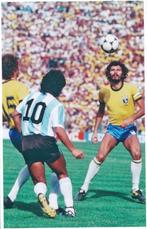 Argenitinië-Brazilië voetbal MARADONA SOCRATES, Verzamelen, Nieuw, Spelerskaart, Ophalen of Verzenden, Buitenlandse clubs