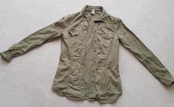 Blouse leger groen maat s bershka dames kleding blouses   beschikbaar voor biedingen