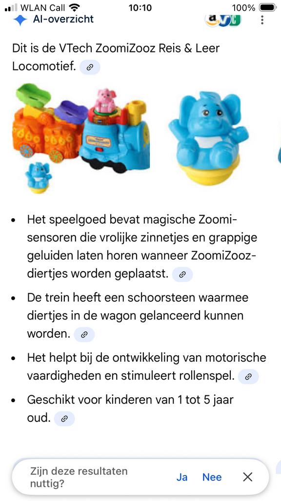 Vtech reis en leer locomotief, Kinderen en Baby's, Speelgoed | Vtech, Ophalen of Verzenden, Zo goed als nieuw, 6 maanden tot 2 jaar