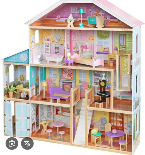 Groot kidkraft poppenhuis, Kinderen en Baby's, Speelgoed | Poppenhuizen, Zo goed als nieuw, Ophalen