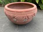 Mooie aardewerken bloempot - 36 cm, Gebruikt, Rond, Tuin, Minder dan 40 cm