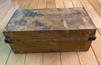 Oude Metalen Hutkoffer, Minder dan 50 cm, Gebruikt, 50 tot 100 cm, Ophalen of Verzenden
