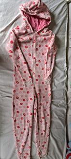 Hunkemöller Onesie maat M - Kusjes / Lippen Print, Maat 38/40 (M), Ophalen of Verzenden, Zo goed als nieuw, Roze