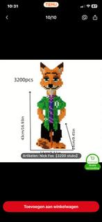 Lego Nick Fox Zootopia - 3200 stuks!, Ophalen of Verzenden, Nieuw, Overige merken