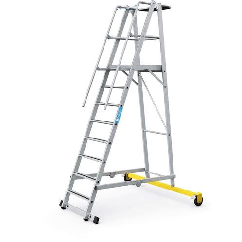 Zarges Platformladder 41205 Aluminium Ladder, Doe-het-zelf en Verbouw, Ladders en Trappen, Zo goed als nieuw, Ladder, 4 meter of meer