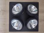 Moderne plafondlamp 4 - lichts verstelbaar zwart, Ophalen of Verzenden, Zo goed als nieuw, Metaal