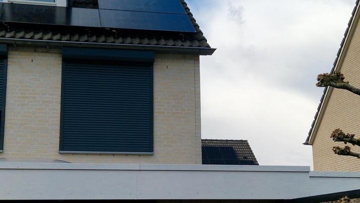 Rolluik met bandopwinder, Doe-het-zelf en Verbouw, Rolluiken, Gebruikt, 150 tot 200 cm, 150 tot 200 cm, Overige kleuren, Ophalen