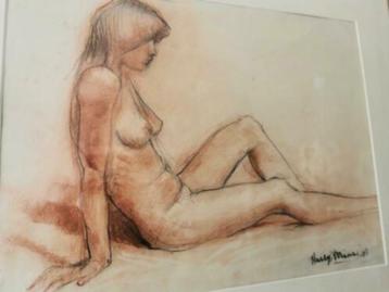 Origineel werk  Harry Maas  Gesigneerd en gedateerd 1948  Kl beschikbaar voor biedingen