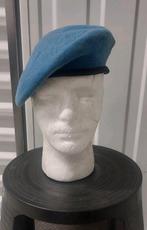 VN Unifil Libanon baret, Verzamelen, Ophalen of Verzenden, Landmacht, Nederland, Helm of Baret