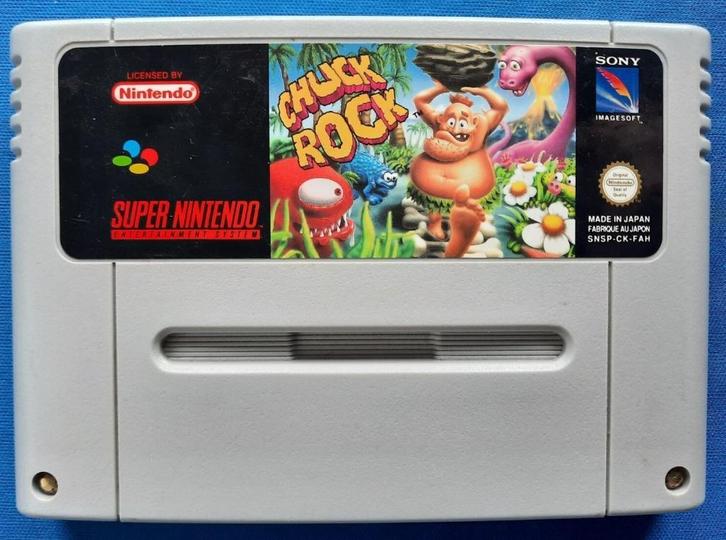 Chuck Rock - SNES, Spelcomputers en Games, Games | Nintendo Super NES, Gebruikt, Avontuur en Actie, 1 speler, Vanaf 3 jaar, Ophalen of Verzenden