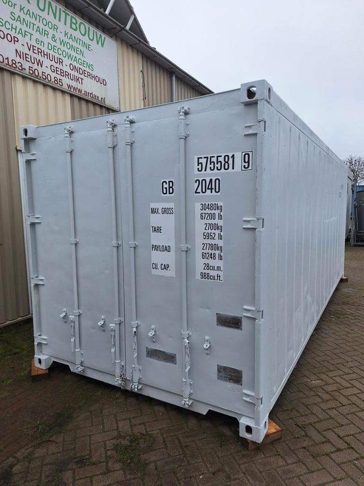 Geïsoleerde 20ft Zeecontainer - Perfect voor Opslag, Zakelijke goederen, Machines en Bouw | Keten en Containers, Ophalen