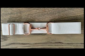 Glitter Wit - Roze - Paardrij Riem - Trensriem - Paardrijrie beschikbaar voor biedingen