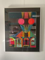 Schilderij van Jan Houwe Kuiper 65x50cm ingelijst 80x65, Ophalen