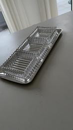 Dienblad met kristallen Bakjes, Ophalen of Verzenden, Zo goed als nieuw, Rechthoekig, Metaal