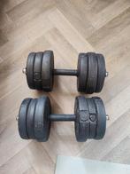 set dumbells max 10kg, Ophalen of Verzenden, Gebruikt, Dumbbell