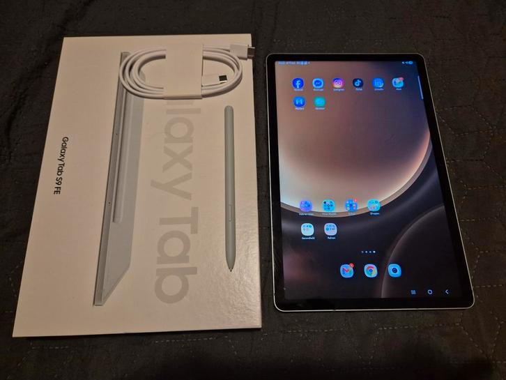 Samsung Galaxy Tab S9 FE - Nieuwstaat!, Computers en Software, Android Tablets, Zo goed als nieuw, Wi-Fi, 11 inch, 128 GB, Uitbreidbaar geheugen
