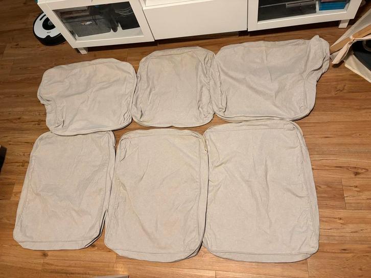 Ikea ektorp bank hoes beige creme drie persoons, Huis en Inrichting, Banken | Bankstellen, Zo goed als nieuw, Tweepersoons, 75 tot 100 cm