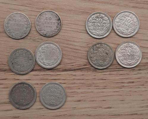 Munten 10 cent Wilhelmina, Postzegels en Munten, Munten | Nederland, Losse munt, 10 cent, Koningin Wilhelmina, Zilver, Verzenden