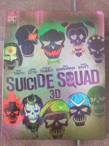 Suicide Squad 4-Discs Steelbook 2x Bluray + 3D Bluray + Dvd beschikbaar voor biedingen