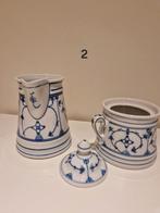 Melk en suiker kannetje Jägers blau Saks nr 2, Antiek en Kunst, Ophalen of Verzenden