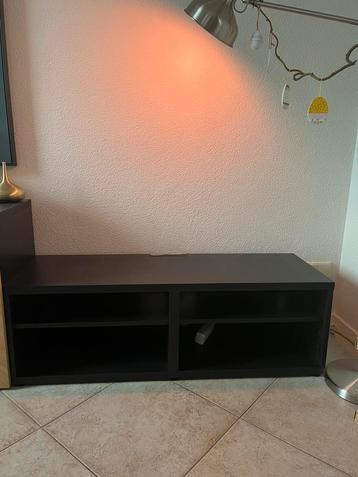 Bestå ikea tv meubel zwart/bruin