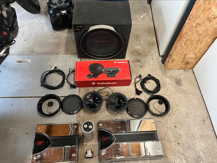 Complete RockFord Fosgate set, Auto diversen, Autospeakers, Gebruikt, Ophalen