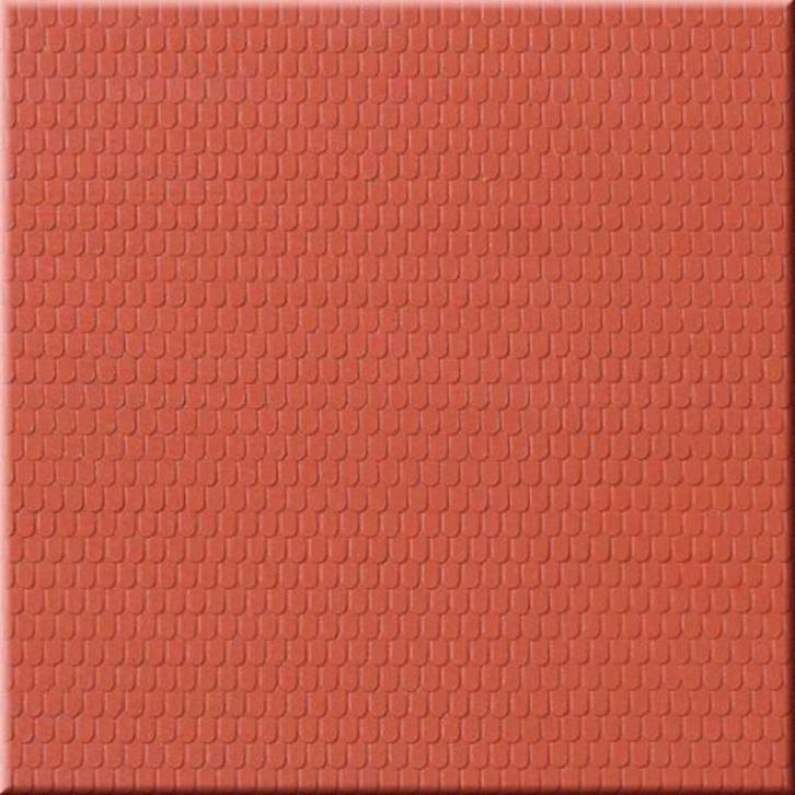 decorplaat 10x20 cm. zelfbouw dakbedekking rode dakpannen, Hobby en Vrije tijd, Modeltreinen | H0, Nieuw, Ophalen of Verzenden