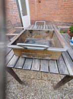 Rvs houtskool bbq, Ophalen, Gebruikt
