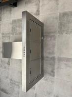 Bauknecht 90cm breed rvs afzuigkap, Gebruikt, Wandschouwkap, Ophalen of Verzenden, Motor