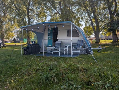 Kip Eculine 38 caravan, lichtgewicht met voortent, Caravans en Kamperen, Caravans, Particulier, tot en met 3, 500 - 750 kg, Treinzit