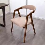 Nieuwe Massief Eiken Stoelen - Modern Design- Walnoot Kleur, Ophalen of Verzenden, Nieuw, Bruin, Eén