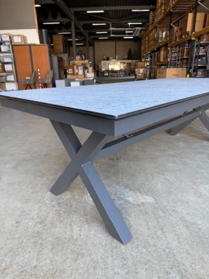Tuinset tafel van HPL die uitschuifbaar is 315/240, Tuin en Terras, Tuinsets en Loungesets, Nieuw, Tuinset, Aluminium, Eettafel
