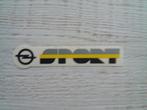 sticker OPEL SPORT, Verzamelen, Stickers, Ophalen of Verzenden, Zo goed als nieuw, Auto of Motor