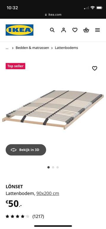 Bedset for 1 person: bedframe + matress + duvet+ bed bottom - afbeelding 4