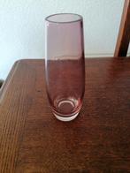 Roze vaas, Minder dan 50 cm, Glas, Ophalen of Verzenden, Zo goed als nieuw