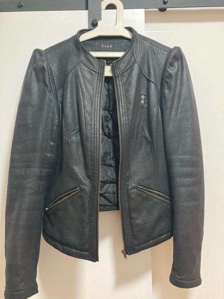 Jas, Kleding | Dames, Jassen | Winter, Gedragen, Maat 38/40 (M), Zwart, Ophalen