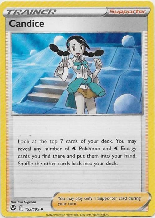Silver Tempest,  Candice [uncommon] 152/195, Hobby en Vrije tijd, Verzamelkaartspellen | Pokémon, Nieuw, Losse kaart, Verzenden