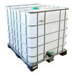 2 gekoppelde IBC containers van 1000 liter per stuk, Tuin en Terras, Regentonnen, Gebruikt, Ophalen