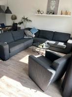 Hoekbank met bijpassende stoel, Huis en Inrichting, Ophalen, Zo goed als nieuw, Stof