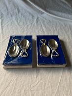 Set verzilverde aperitieflepeltjes – vintage Frans (nieuw), Ophalen, Overige materialen, Overige stijlen, Overige typen