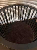 Ronde box met matras en fluweel antraciet hoes, Kinderen en Baby's, Boxen, Ophalen, Zo goed als nieuw, Rond, Wieltjes