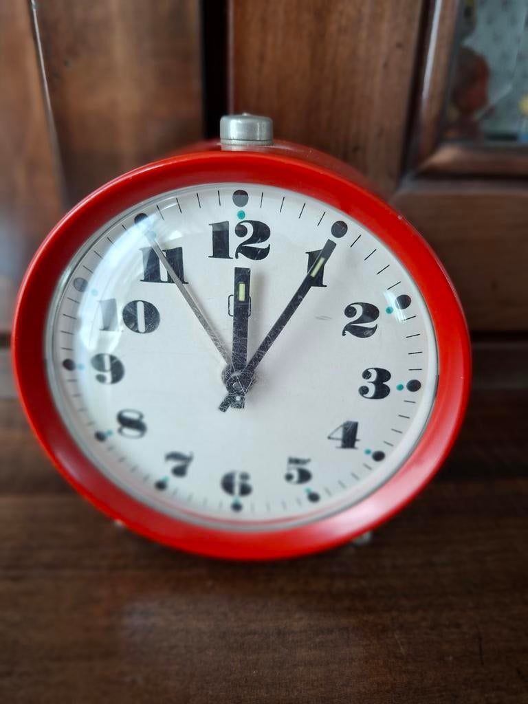 Retro Hema Wekker - Goede staat,, Witgoed en Apparatuur, Wekkers, Ophalen of Verzenden, Gebruikt, Analoog