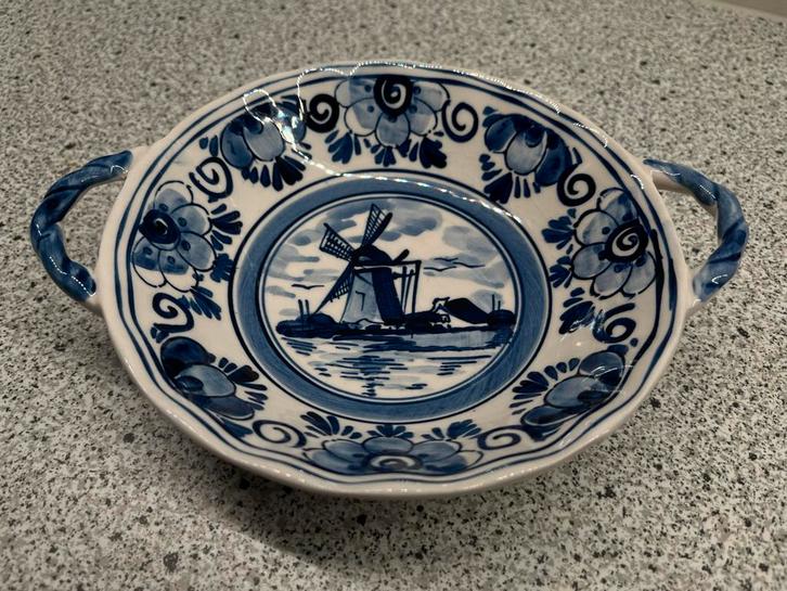 Delfts Blauw schaaltje met molen decoratie, Antiek en Kunst, Antiek | Porselein, Ophalen of Verzenden