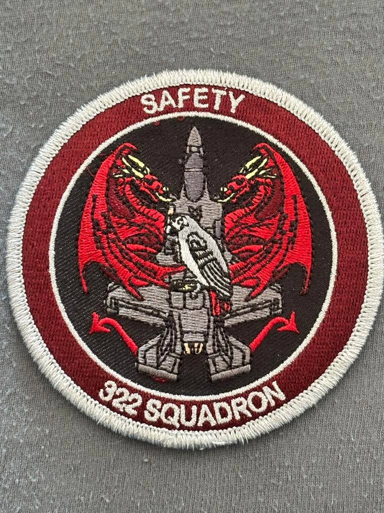 Embleem F-35 Safety 322 SQN, Verzenden, Luchtmacht, Nederland, Embleem of Badge