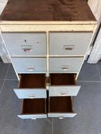 Oud lade kastje met 8 laadjes vintage., Zo goed als nieuw, Minder dan 100 cm, 25 tot 50 cm, 50 tot 100 cm