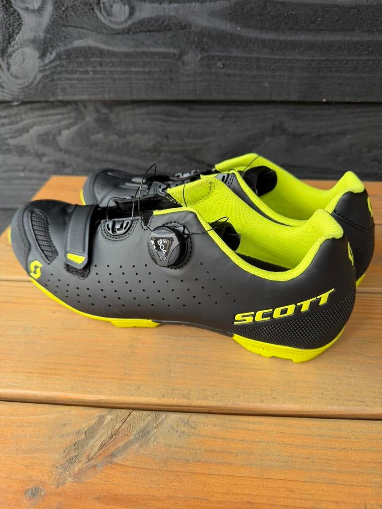Fietsschoenen MTB Scott  Comp Boa SPD maat 44 zwart/geel, Ophalen of Verzenden, Zo goed als nieuw