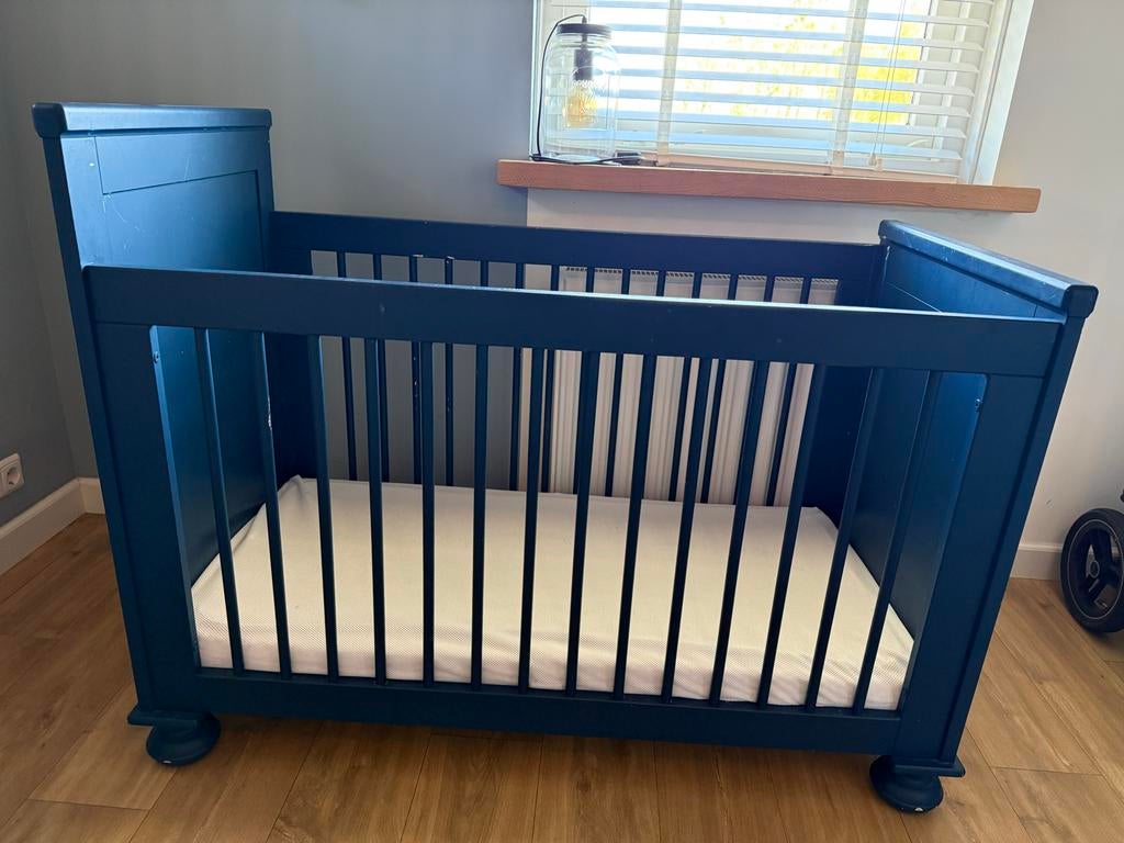 Ledikant 60x120 met Aerosleep matras, hoeslaken en topper, Kinderen en Baby's, Babywiegjes en Ledikanten, Ophalen, Gebruikt, Ledikant