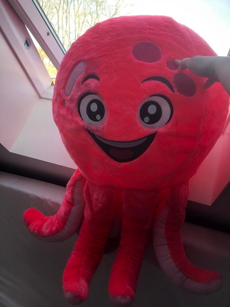 Grote Nieuwe Pluchen Octopus - Roze Knuffel, Kinderen en Baby's, Speelgoed | Knuffels en Pluche, Ophalen, Nieuw, Overige typen